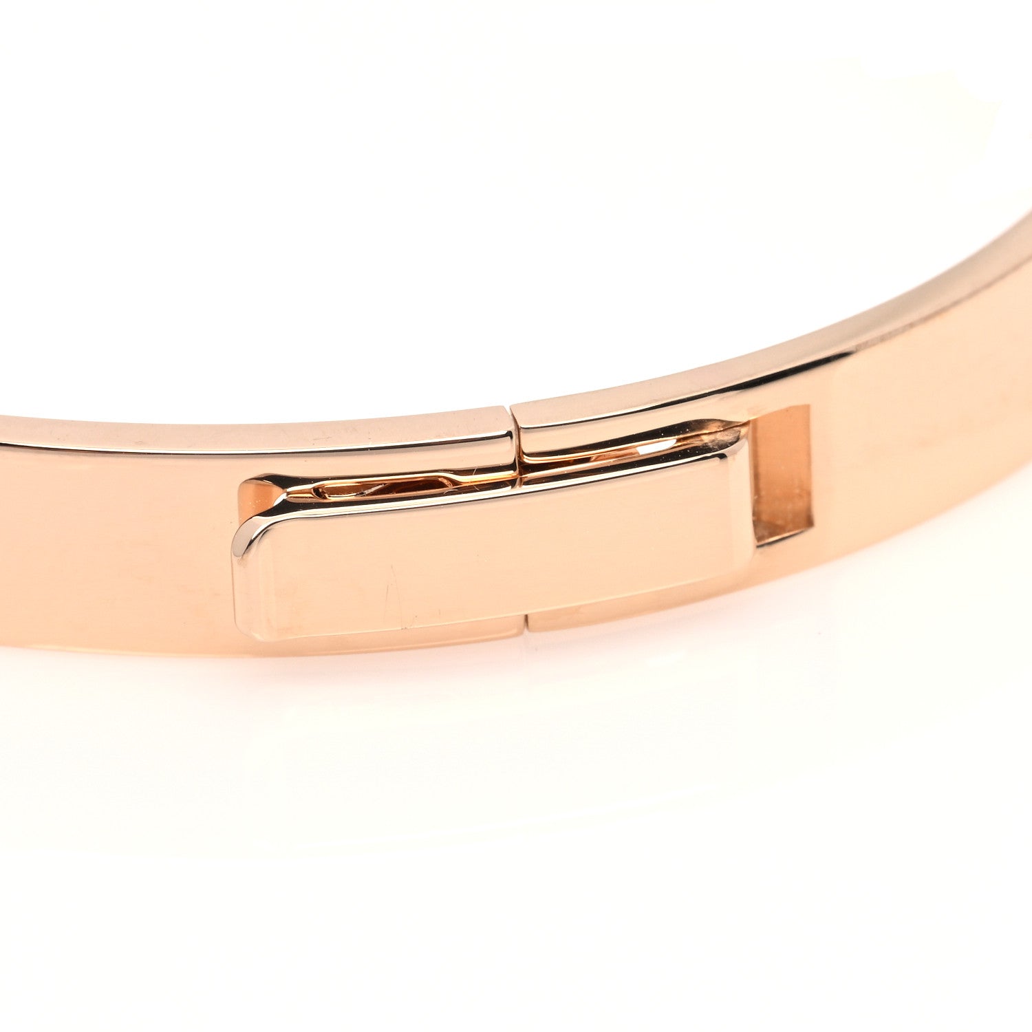 Hermes 18K Rose Gold Diamond PM H D'Ancre Bracelet SH 5 of 6
