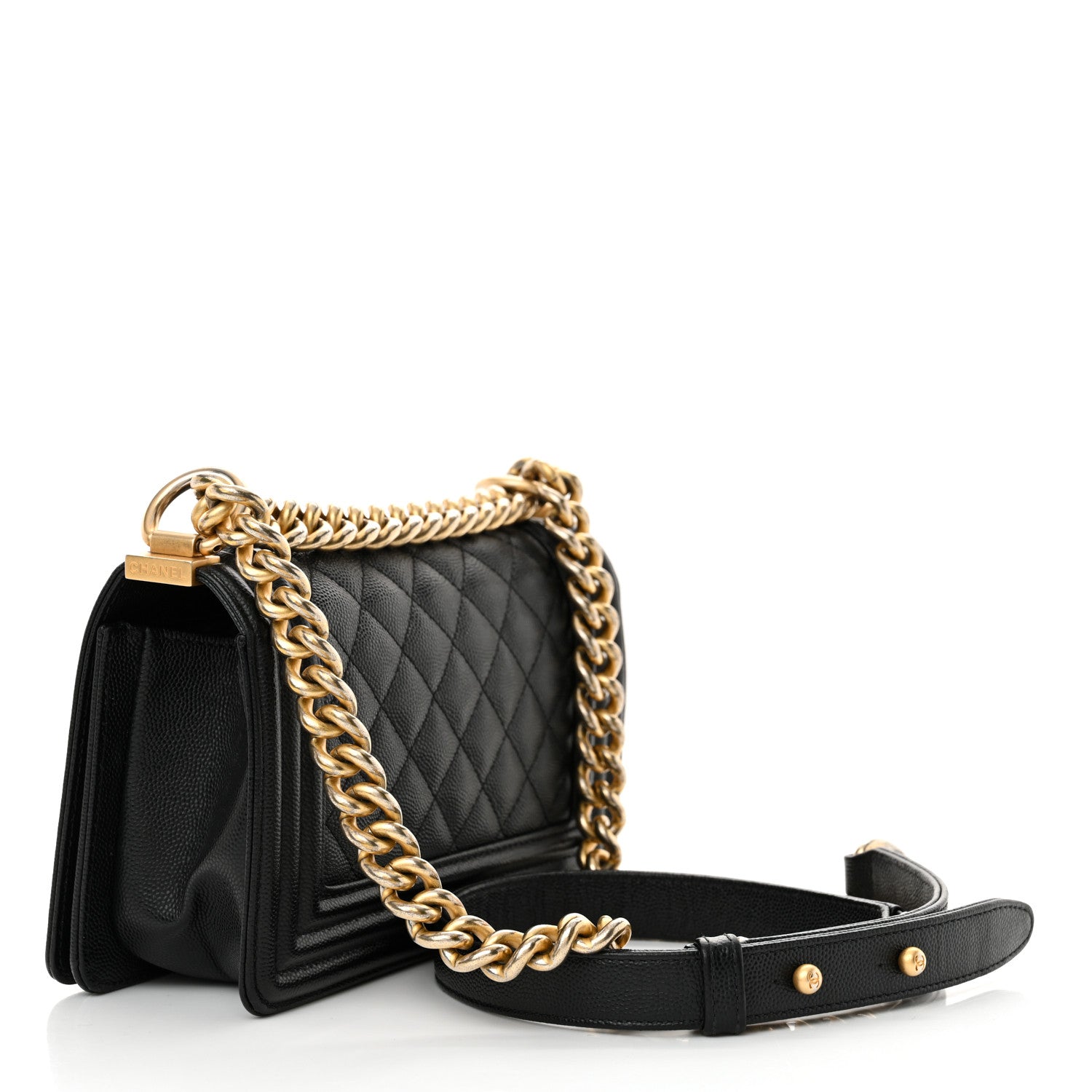 Chanel Caviar Quilted Small Boy Flap Black 3 of 14