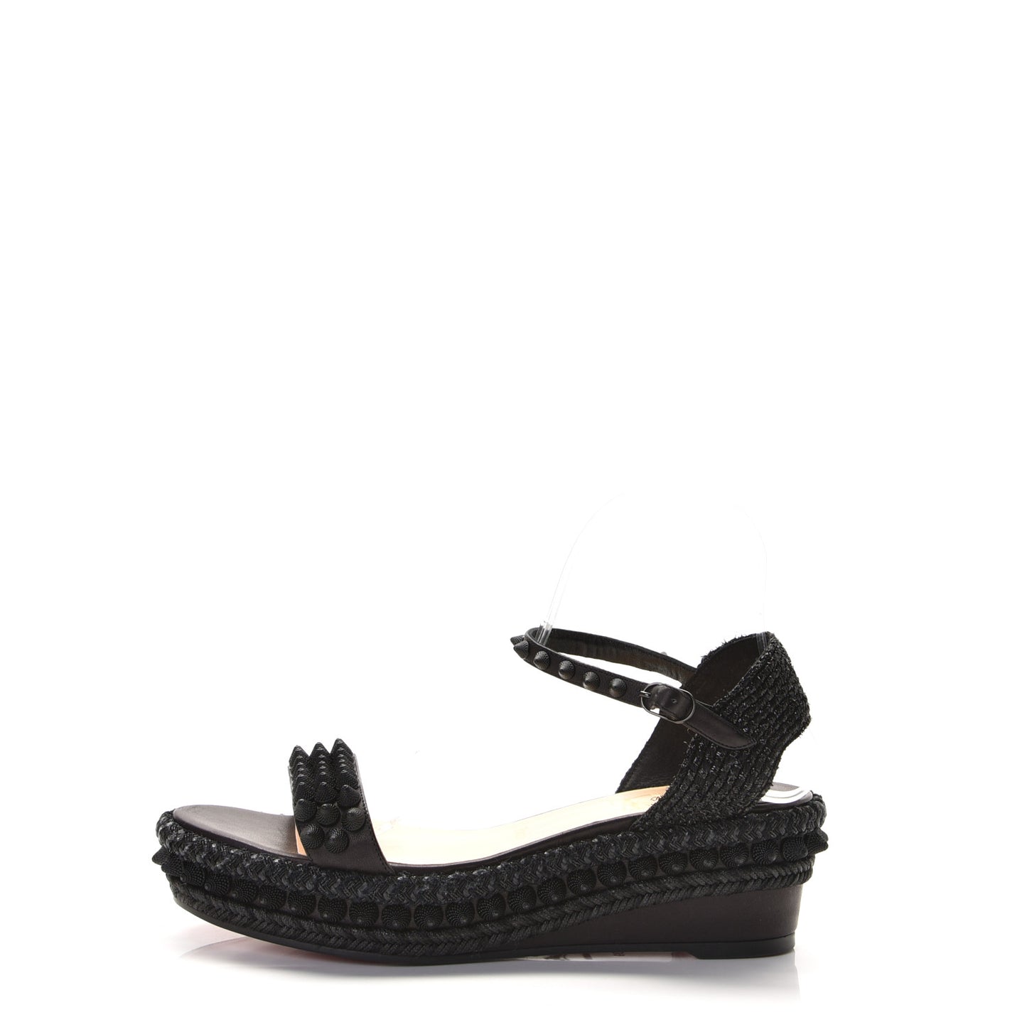 Calfskin Lata 60 Sandals 39 Black