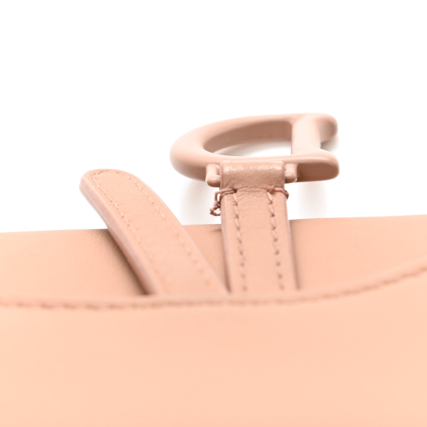 Ultra Matte Calfskin Nano Saddle Chain Pouch Rose Des Vents