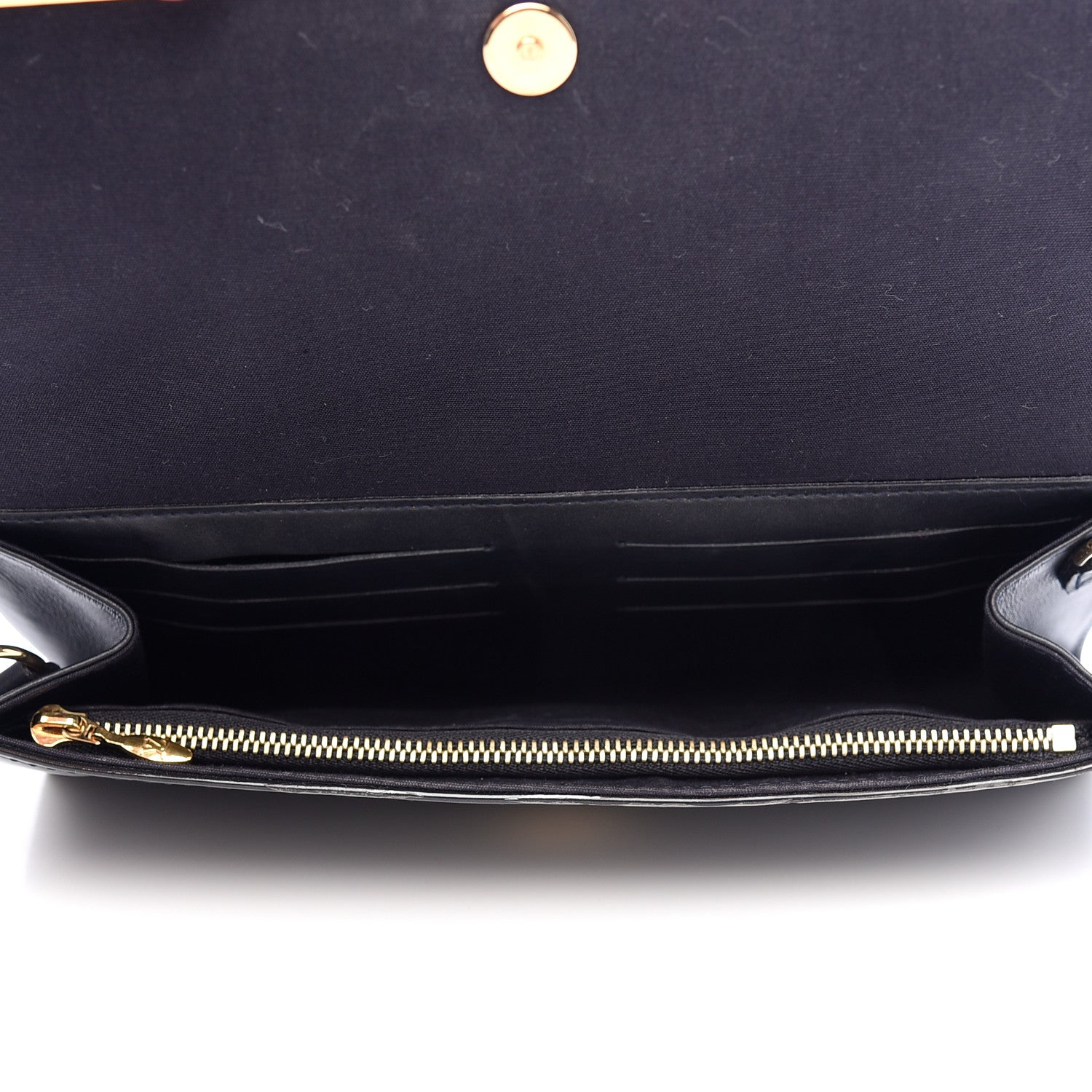 Louis Vuitton Vernis Rossmore MM Noir Magnetique 5 of 6