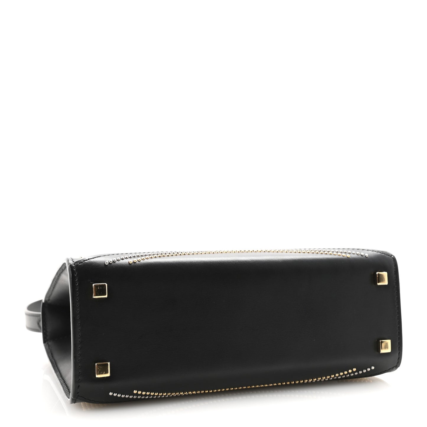 Carat Calfskin Studded Gabrielle BB Black