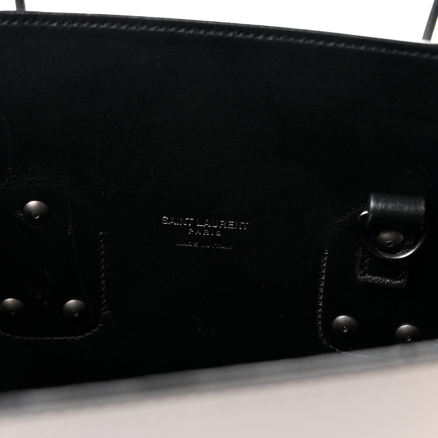 Saint Laurent Calfskin Small Sac De Jour Dove Porcellana Black 6 of 9