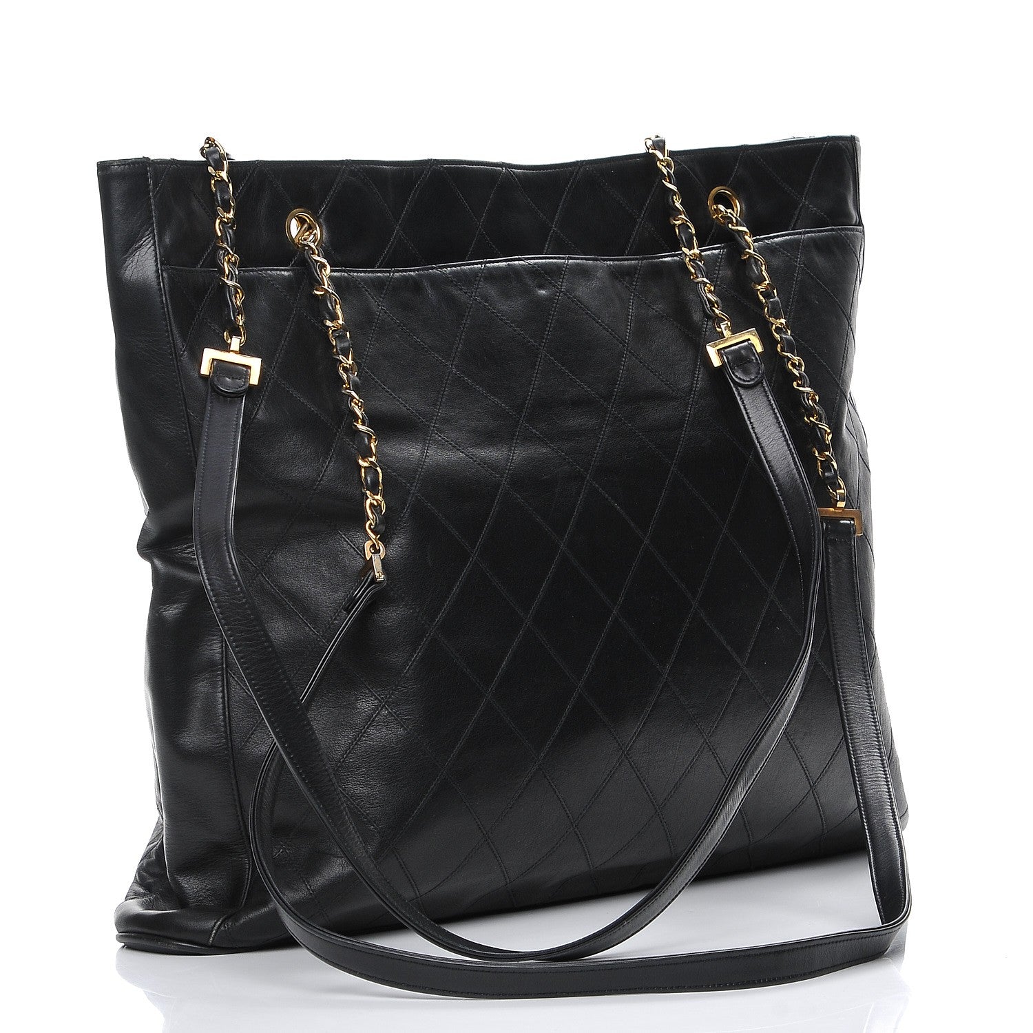 Chanel Lambskin Tote Black 3 of 12