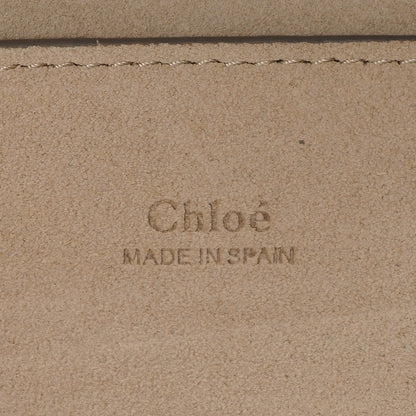 Chloe Suede Calfskin Studded Small Faye Shoulder Bag Mustard Brown 6 of 6