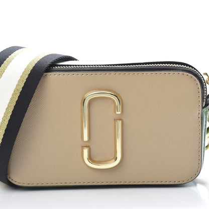 Marc Jacobs Saffiano Small Snapshot Camera Bag Sandcastle 9 of 11
