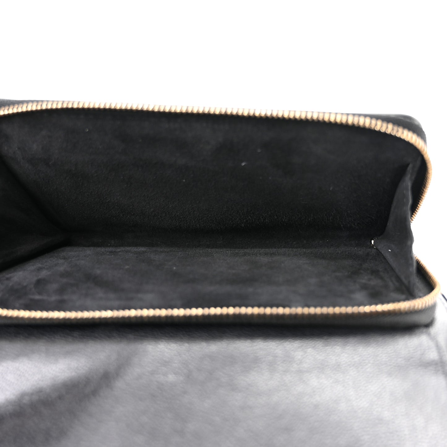 Goatskin Double Saddle Pouch Black