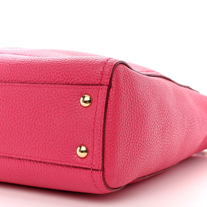 Salvatore Ferragamo Grained Calfskin Ally Hobo Pink 10 of 13
