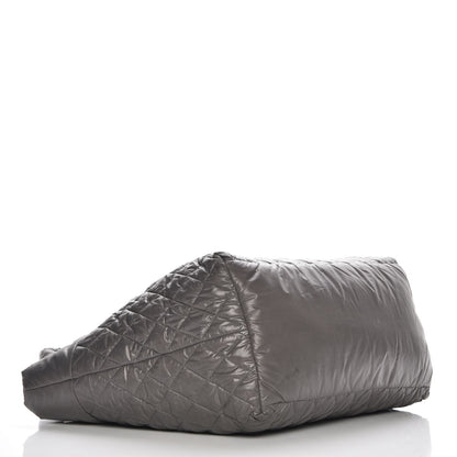 Chanel Nylon Quilted Large Coco Cocoon Tote Grey 4 of 7