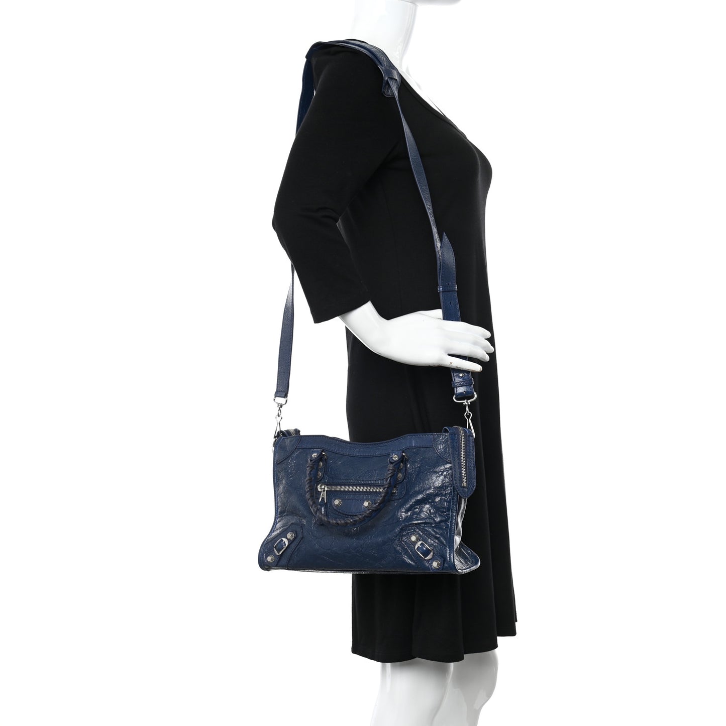 Agneau Giant 12 Silver Hardware S City Bleu Roi
