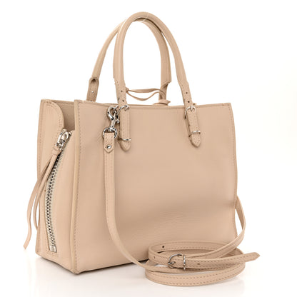 Balenciaga Calfskin Papier Mini A4 Zip Around Tote Light Beige 4 of 13