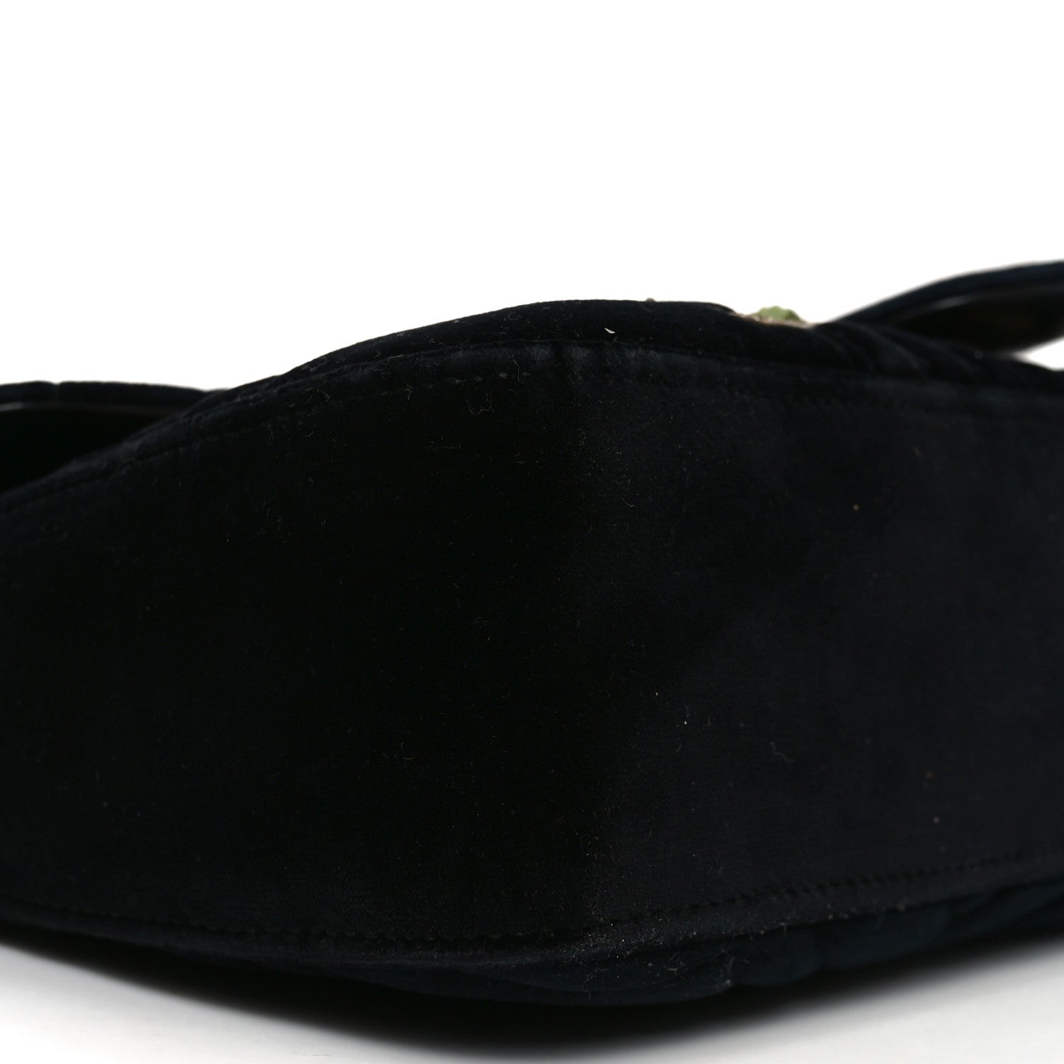 Gucci Velvet Matelasse Loved Embroidered Medium GG Marmont Shoulder Bag Black 9 of 10