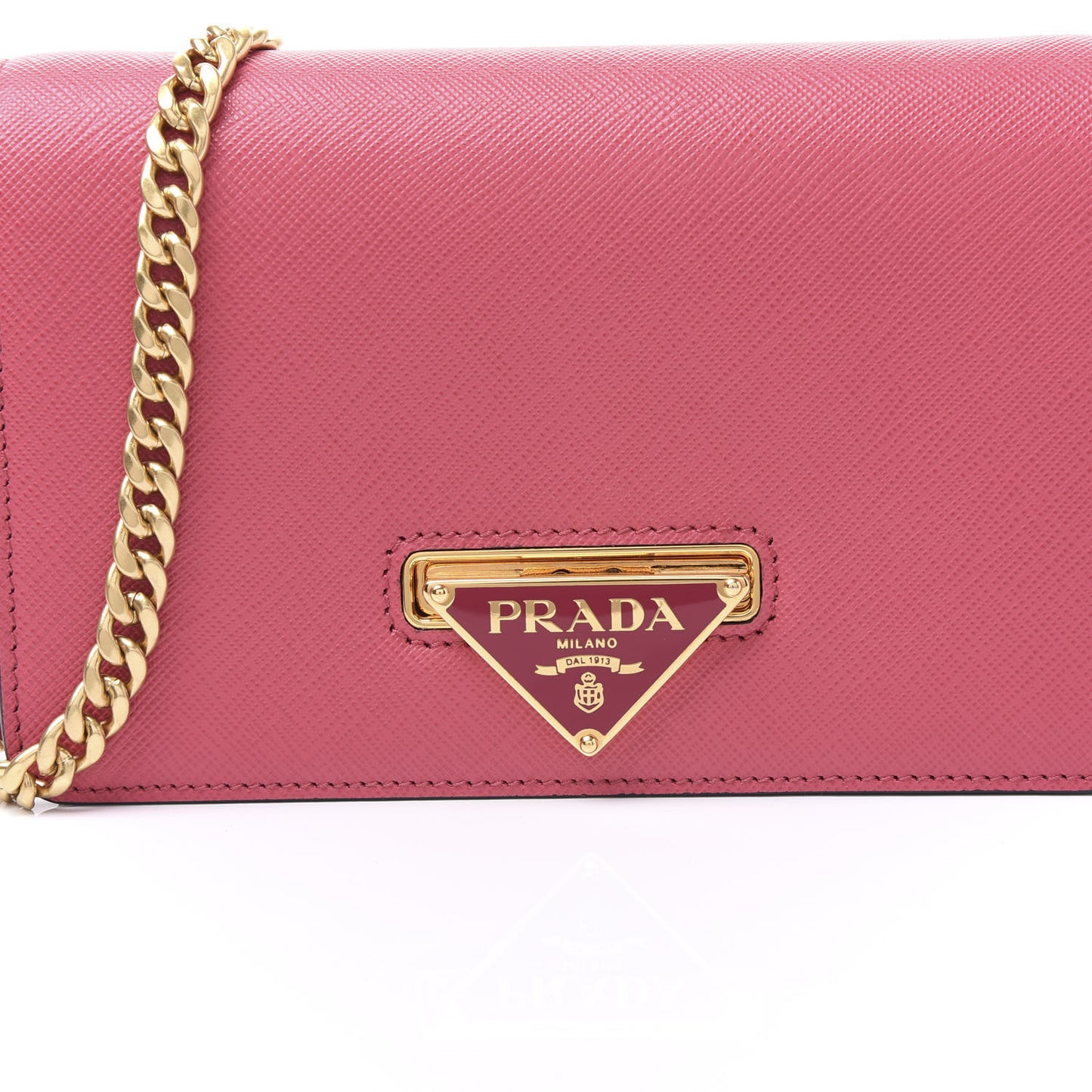 Saffiano Chain Crossbody Bag Peonia