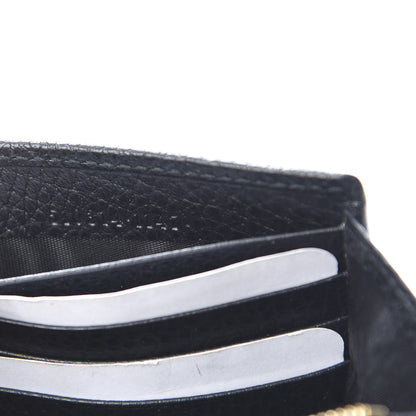 Gucci Dollar Calfskin Interlocking G Chain Wallet Black 7 of 12