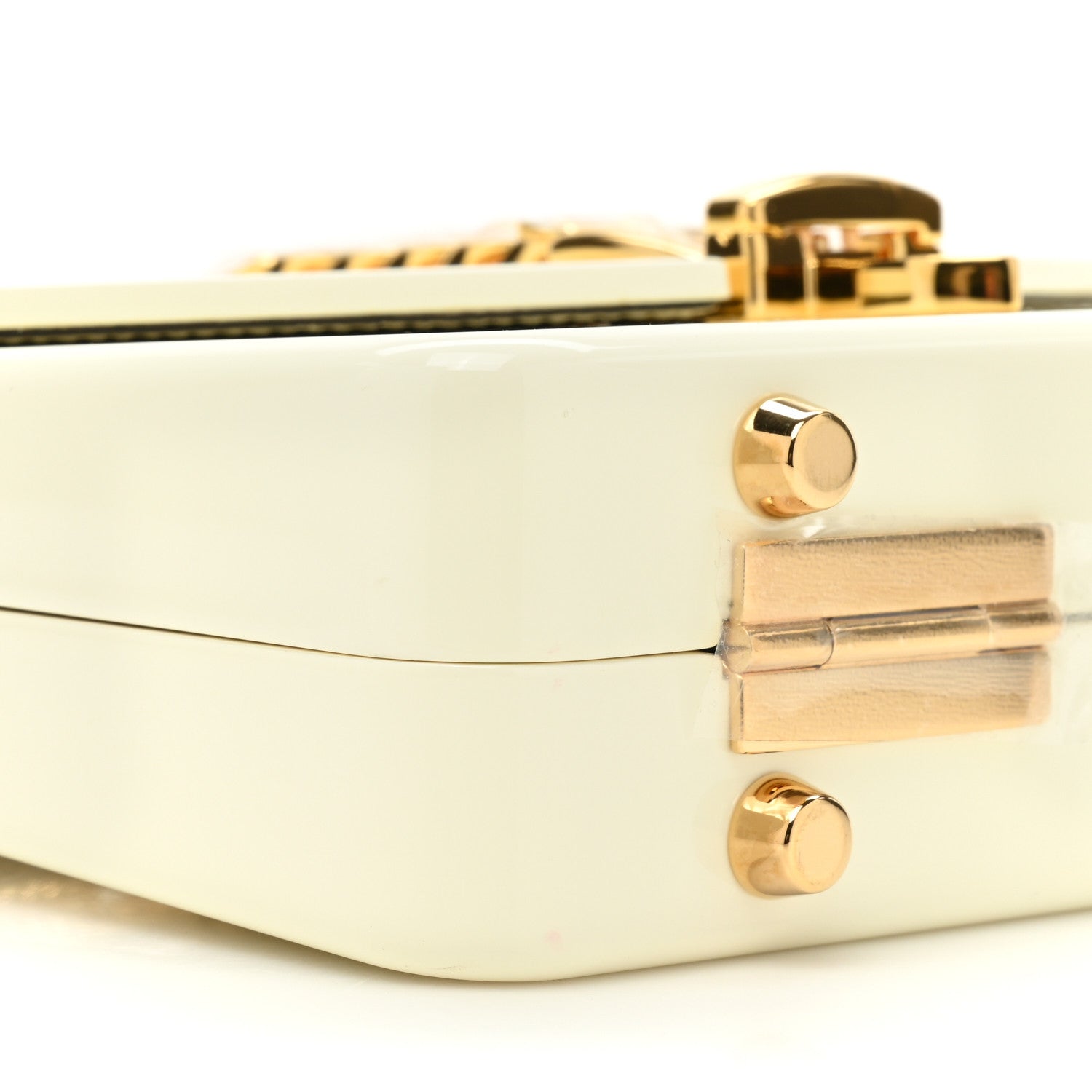 Gucci Plexiglass Mini Sylvie 1969 Top Handle Bag Ivory 9 of 10