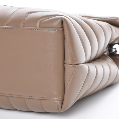 Saint Laurent Calfskin Y Quilted Monogram Medium Loulou Chain Satchel Desert Storm 10 of 10