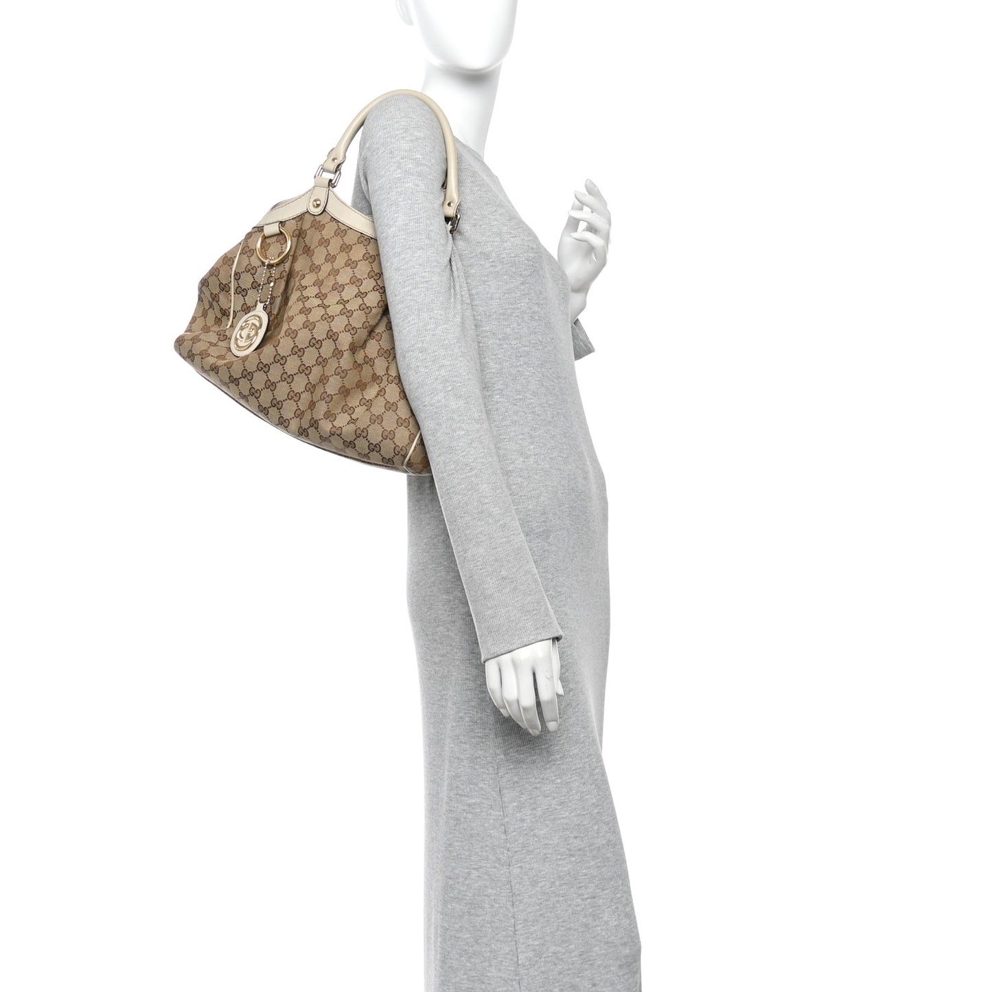 Monogram Medium Sukey Tote Off White