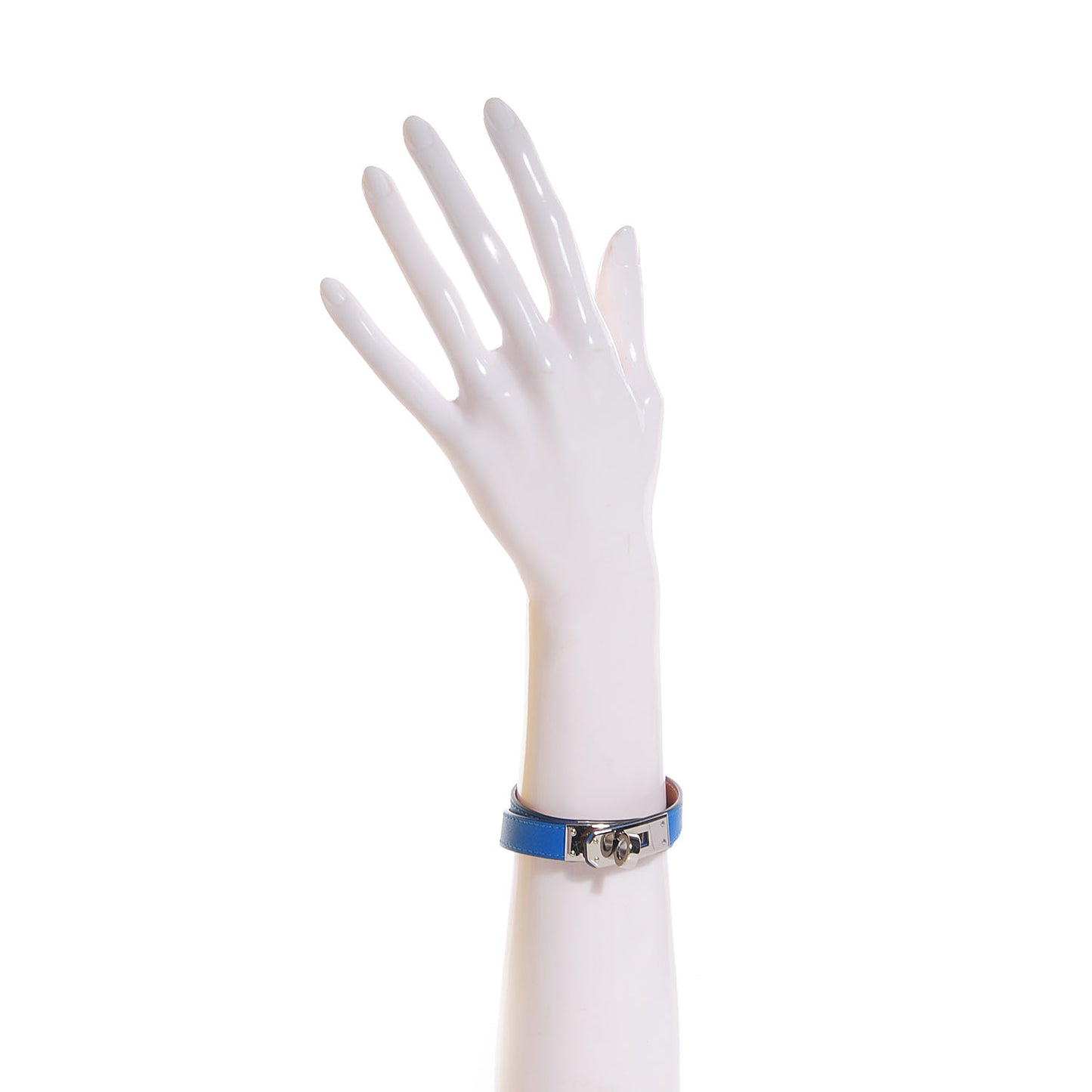 Swift Kelly Double Tour Bracelet Medium Bleu Hydra