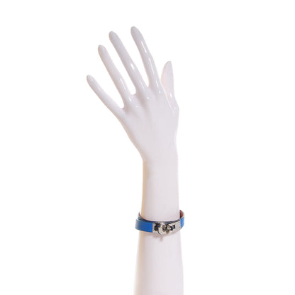Hermes Swift Kelly Double Tour Bracelet Medium Bleu Hydra 2 of 6