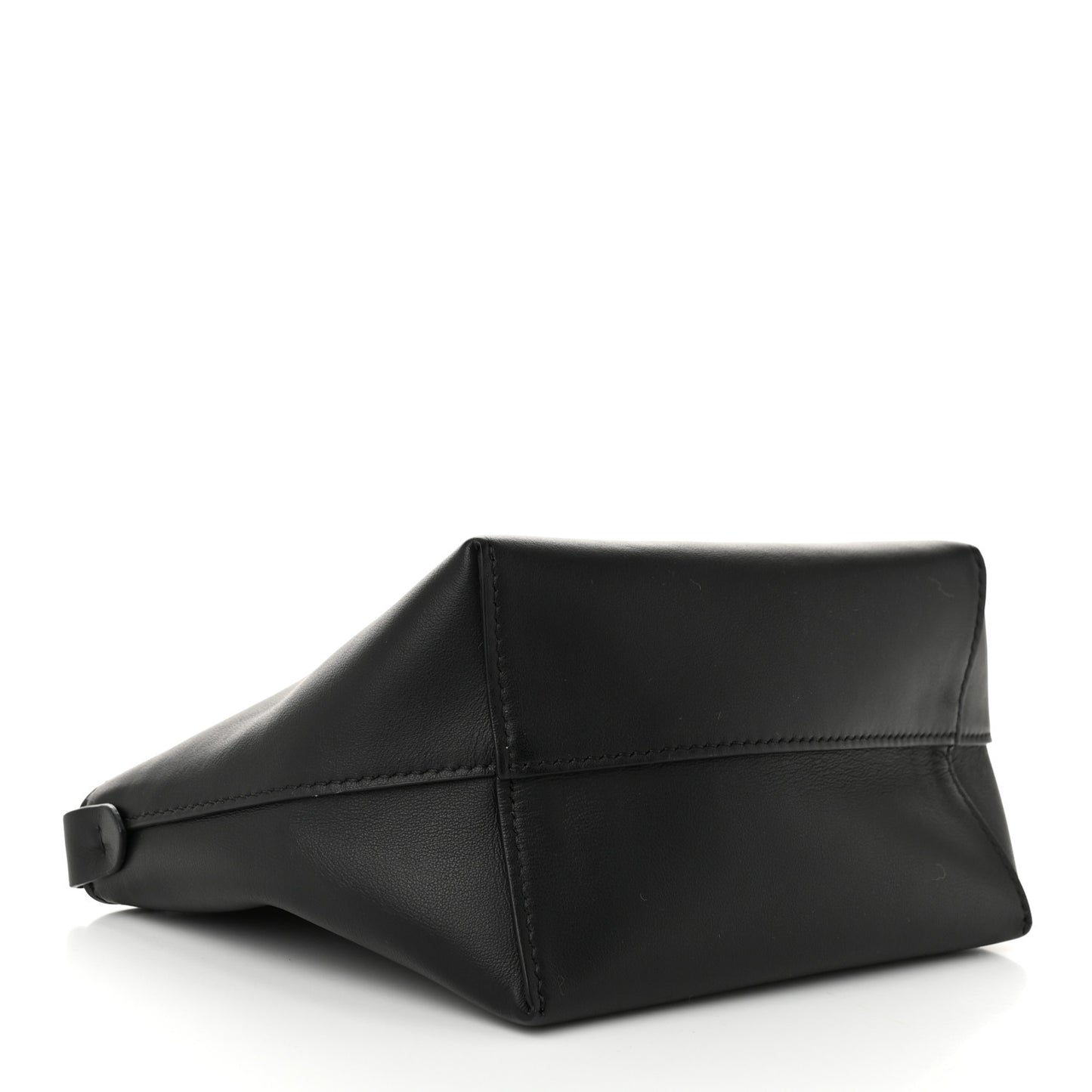 Vitello Dolce Elite Monster Eye Mini Roll Tote Black