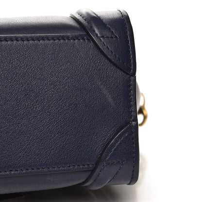 Celine Smooth Calfskin Nano Luggage Navy Blue 7 of 8