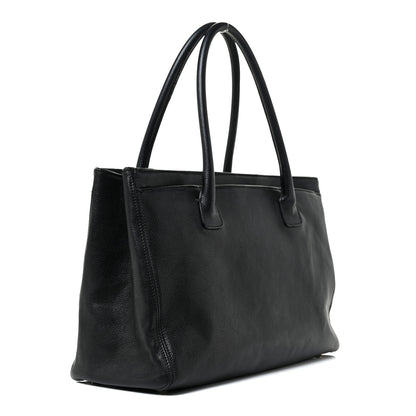 Chanel Calfskin Cerf Executive Shopper Tote Black 3 of 27