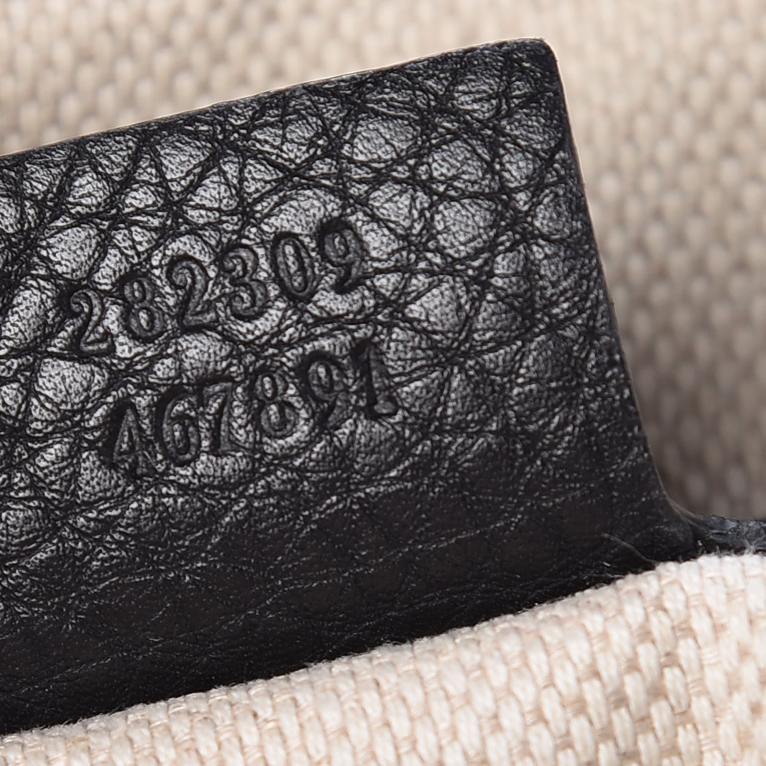 Gucci Pebbled Calfskin Medium Soho Shoulder Bag Black 7 of 12