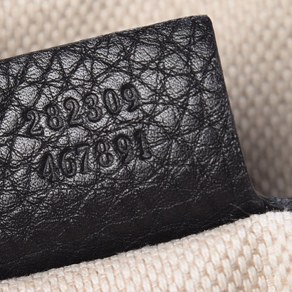 Gucci Pebbled Calfskin Medium Soho Shoulder Bag Black 7 of 12