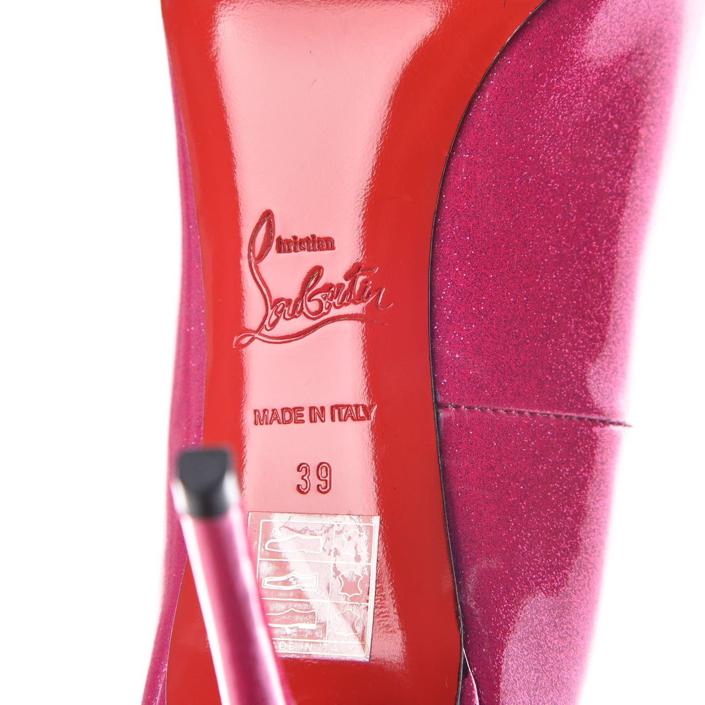 Patent Glitter Fifi 100 Pumps 39 Pink