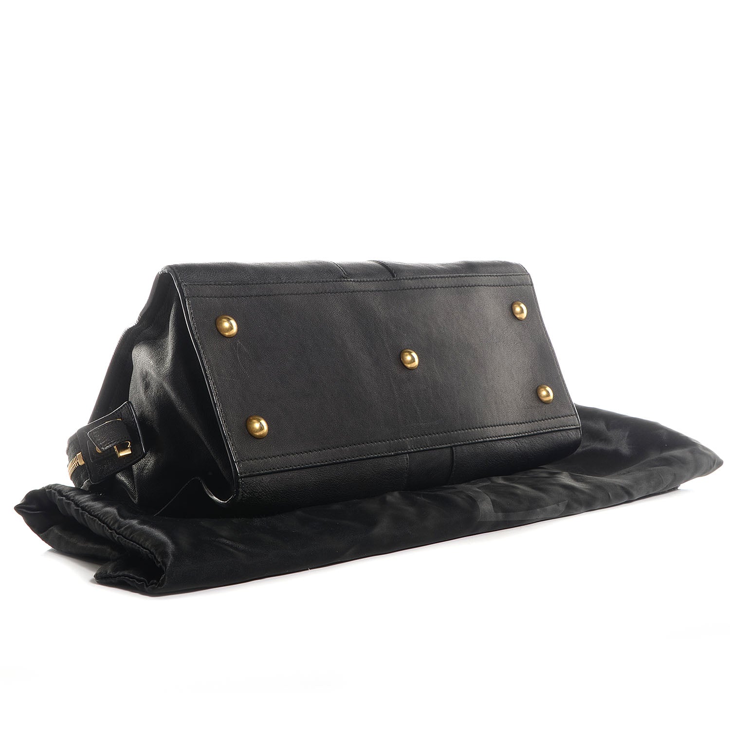 Saint Laurent Sheepskin Small Cabas ChYc Black 4 of 8
