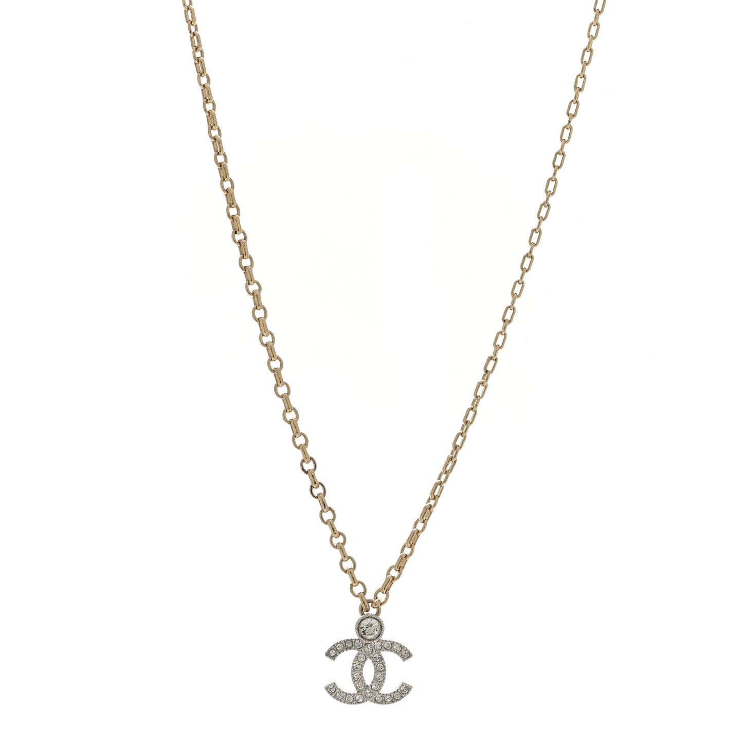 Crystal CC Necklace Gold Silver