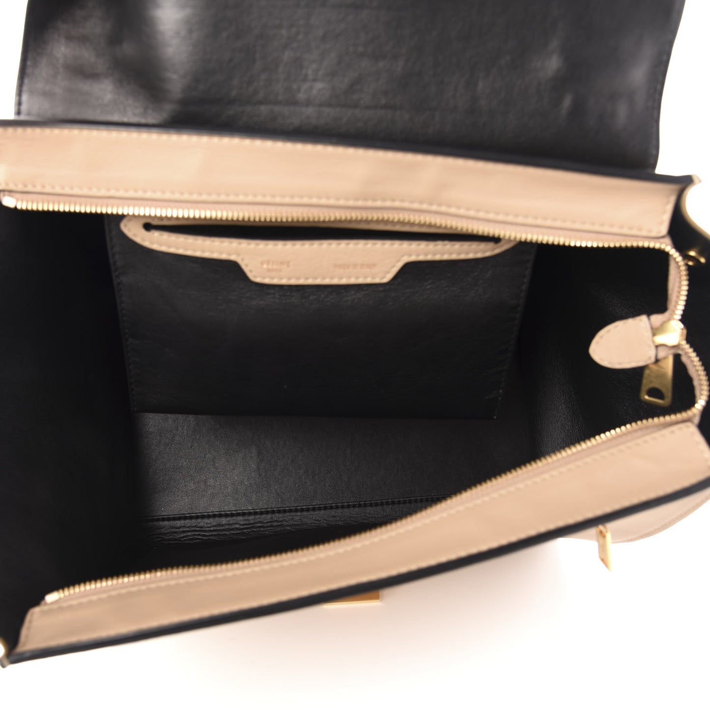 Smooth Calfskin Suede Medium Trapeze Sahara