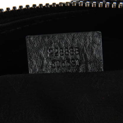 Gucci Ruched Calfskin Shoulder Bag Black 6 of 7