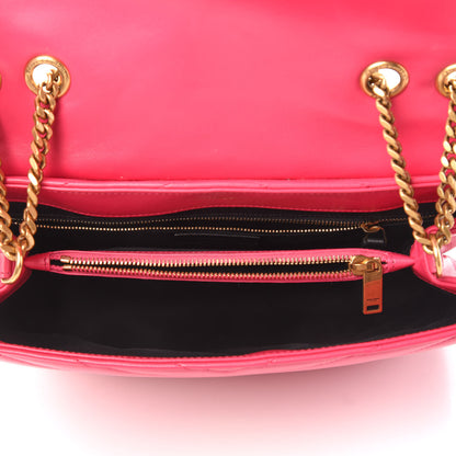 Saint Laurent Calfskin Y Quilted Monogram Medium Loulou Chain Satchel Freesia 5 of 9