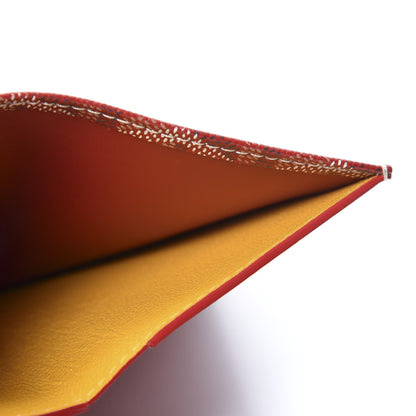 Goyard Goyardine Saint Pierre Card Holder Red 5 of 8