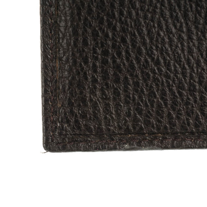 Gucci Denim Monogram Calfskin Continental Wallet Dark Brown 6 of 7