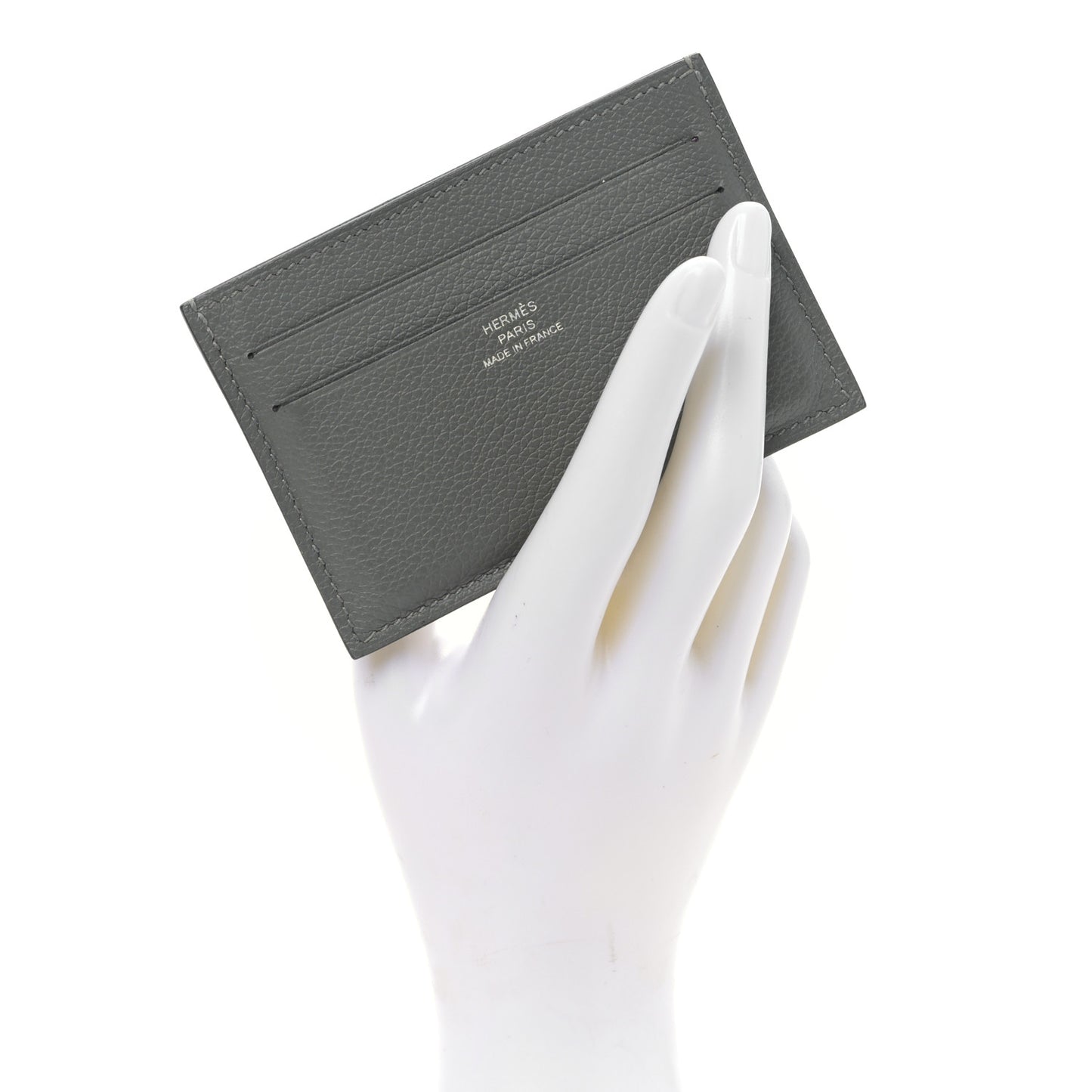 Evercolor Citizen Twill Card Case Gris Meyer Bleu De France
