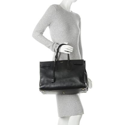 Saint Laurent Calfskin Large Sac De Jour Carryall Black 2 of 13