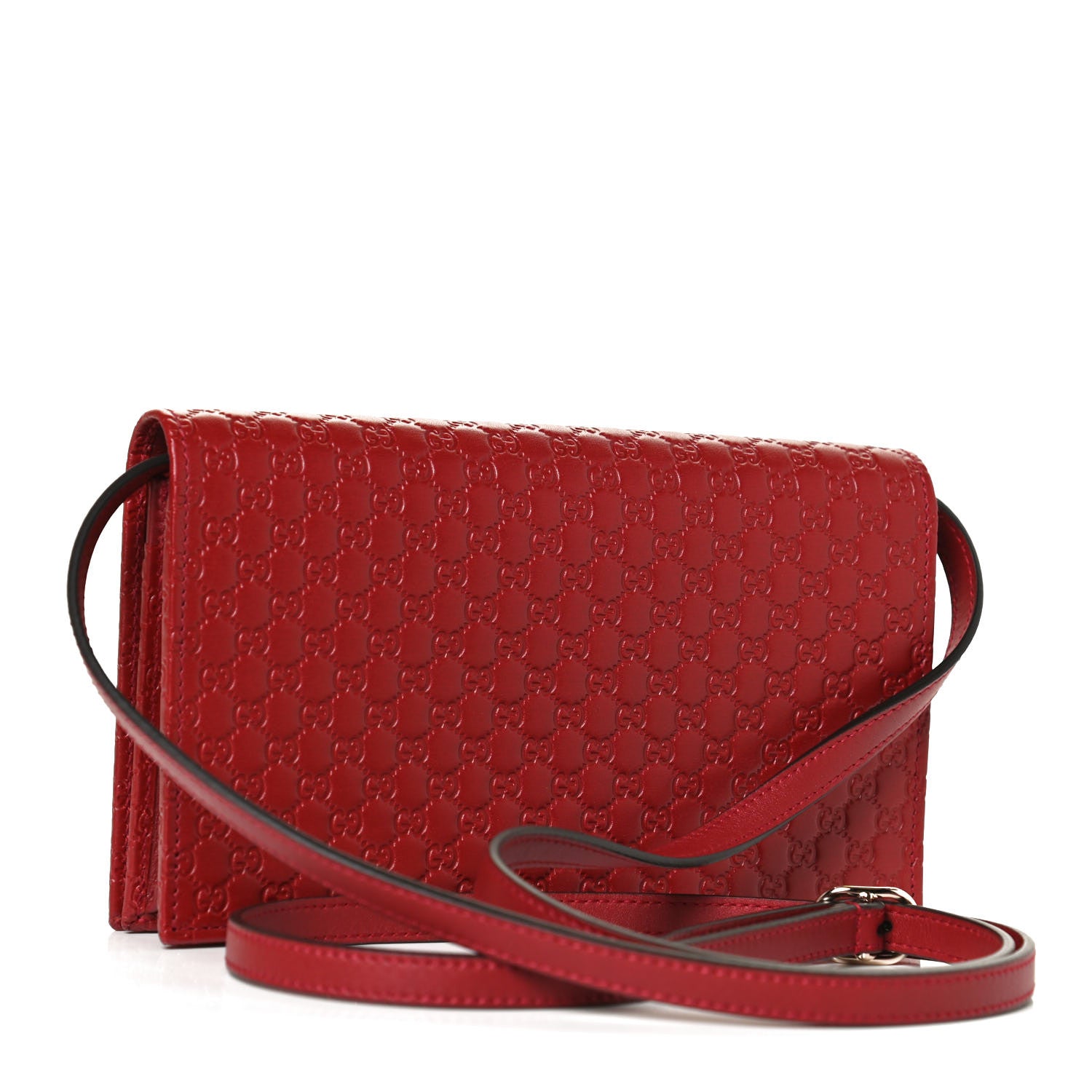 Gucci Microguccissima Crossbody Wallet Red 3 of 9