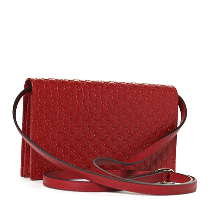 Gucci Microguccissima Crossbody Wallet Red 3 of 9