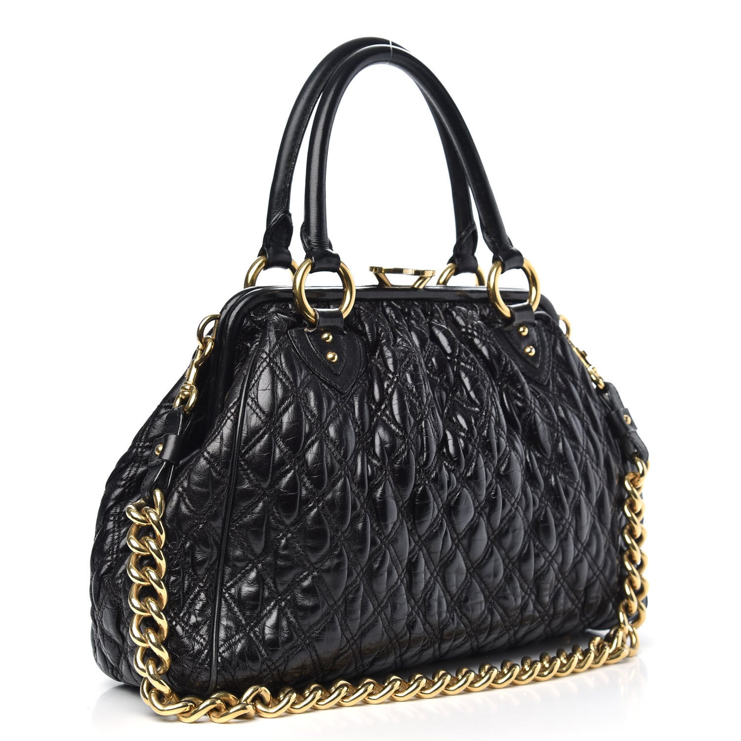 Marc Jacobs Calfskin Quilted Stam Black 3 of 12