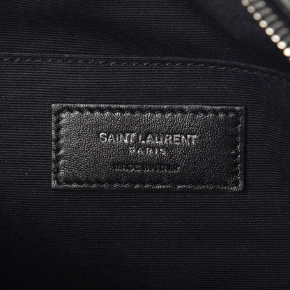 Saint Laurent Calfskin Leopard Print Monogram Lou Camera Bag Black 6 of 7