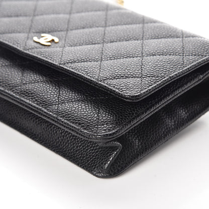 Chanel Caviar Quilted Wallet On Chain WOC Black 6 of 11