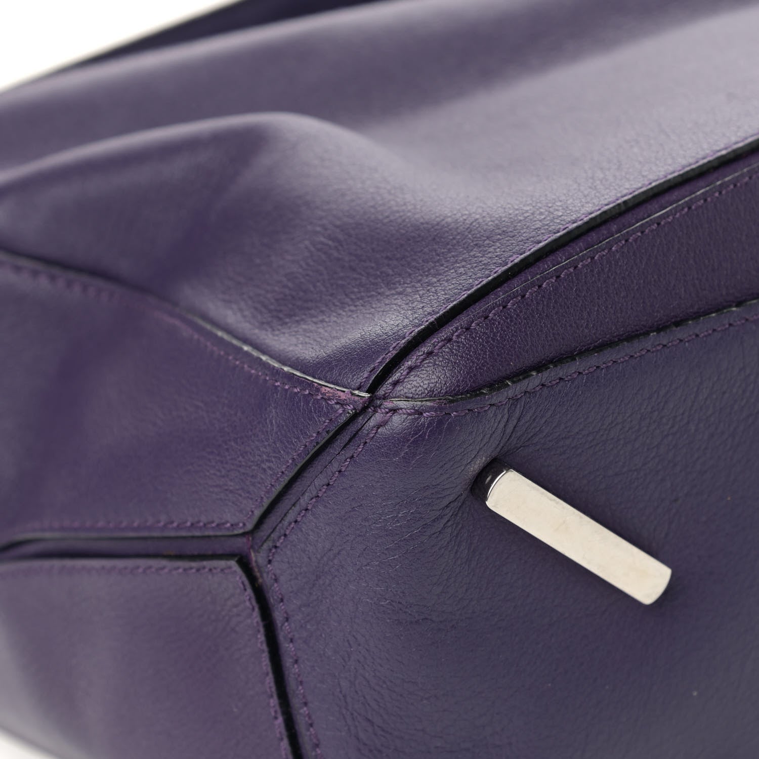 Loewe Calfskin Medium Puzzle Bag Purple 9 of 17