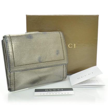 Gucci Leather Compact Hysteria Wallet Metallic 4 of 10