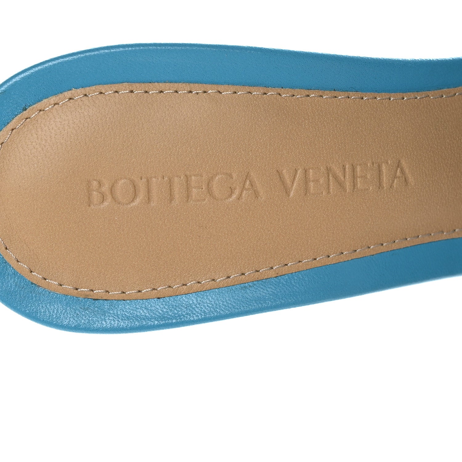 Bottega Veneta Shiny Nappa Intrecciato The Board Sandals 36 Sky Blue 6 of 7
