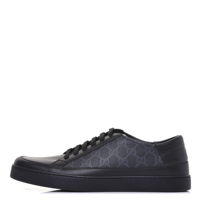 Gucci GG Supreme Monogram Mens Low Top Sneakers 11 Black 1 of 12