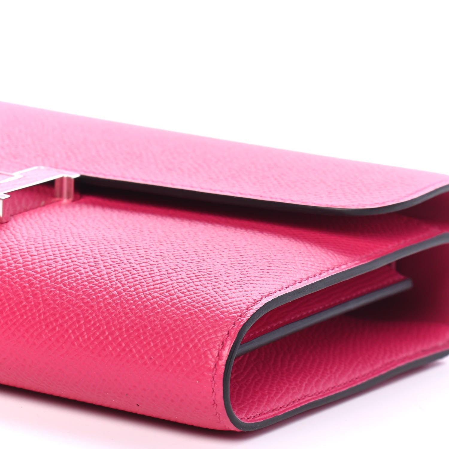 Hermes Epsom Lizard Constance Wallet To Go Rose Mexico 8 of 8