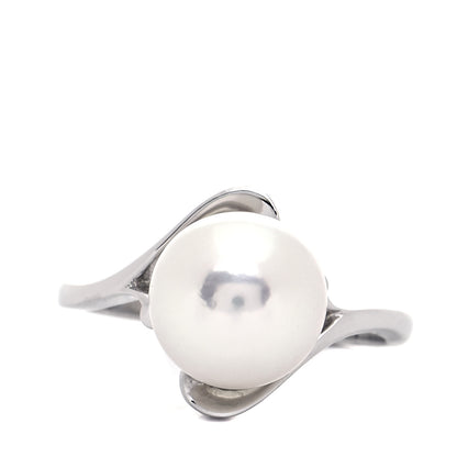 Mikimoto Platinum Akoya Pearl 9mm Ring 48 4.5 1 of 4