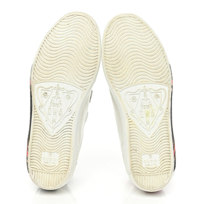 Gucci Miro Soft Calfskin Interlocking G Womens New Ace Sneakers 36 White Red Flame Green 6 of 15